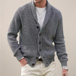Michael Shawl Collar Button-Front Cardigan