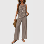 Karin Two-Piece Wide Leg Pants Set