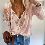 Tamara Elegant Boho V-Neck Blouse