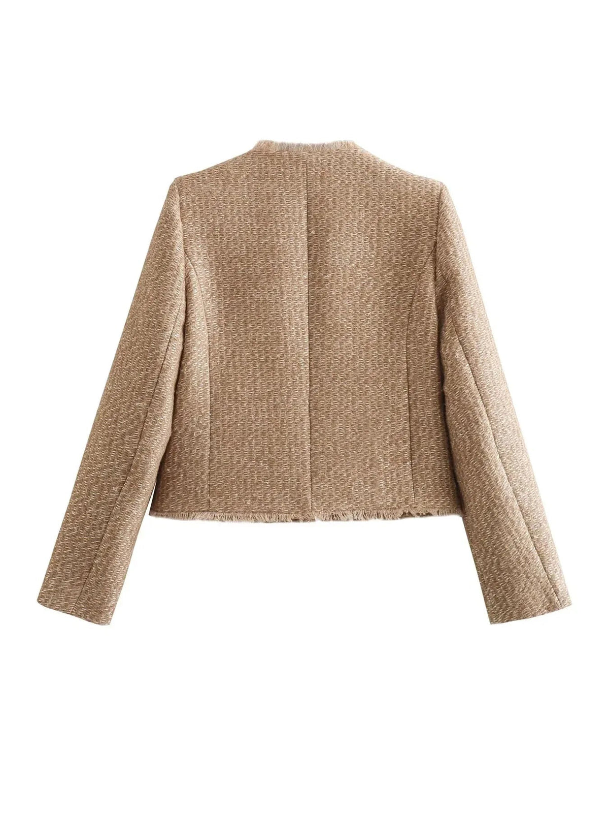 Yvonne Button Front Tweed Jacket