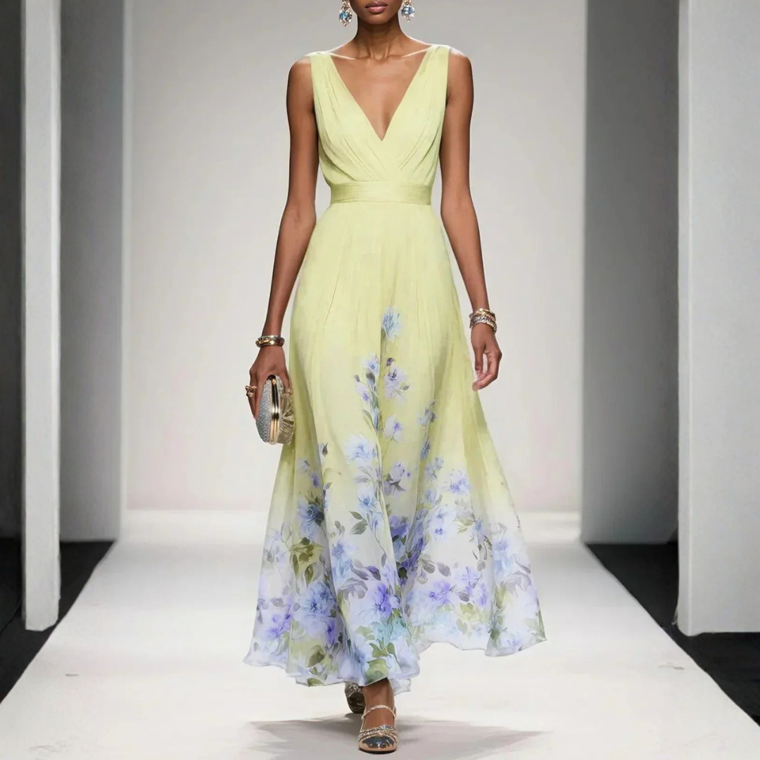 Britta Floral Maxi Dress for Wedding Guests