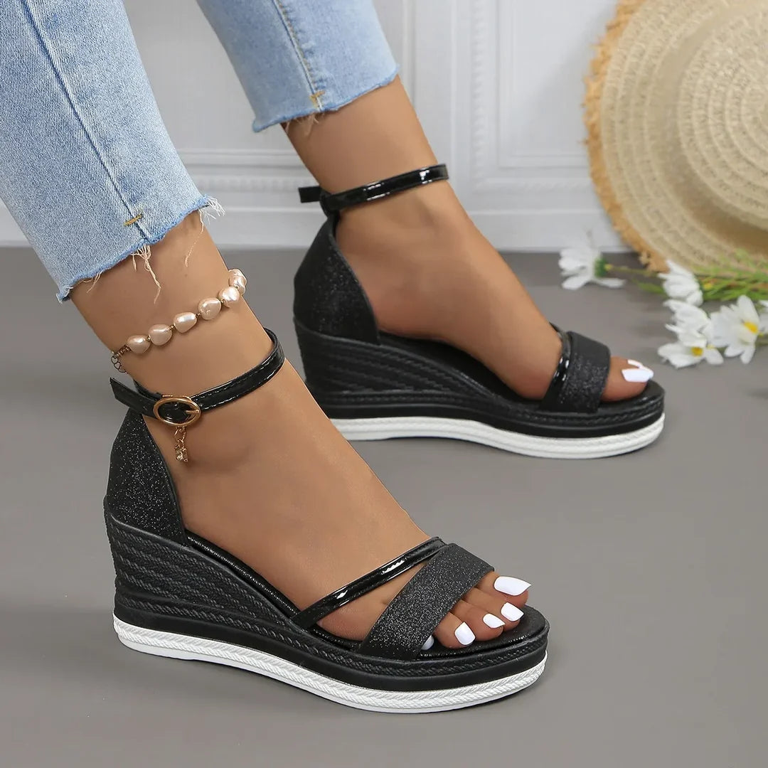 Karin Platform Wedge Strap Sandals