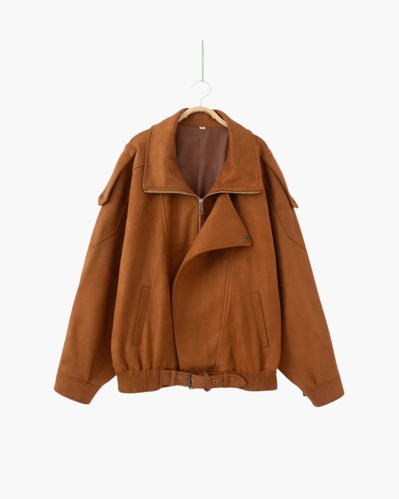 Vintage Suede Drape Jacket, women's drape jacket – view 1