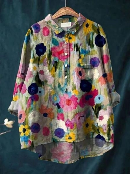 Monette | Floral Blouse, women's blouse – view 16