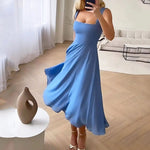 Marion Square-Neck Midi Wedding Guest Dress