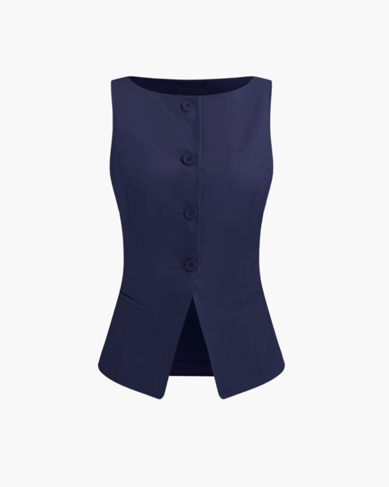 Savona Vest, women's tailored vest – view 3