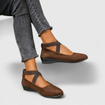 Claudia Orthopedic Cross-Strap Ballet Flats