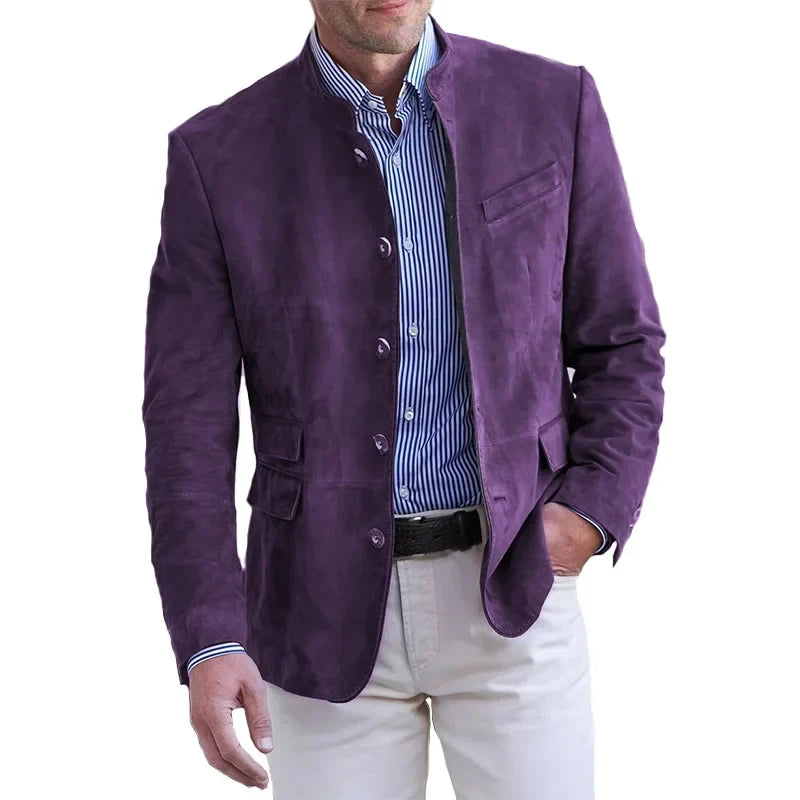 Anton Button-Front Smart-Casual Blazer