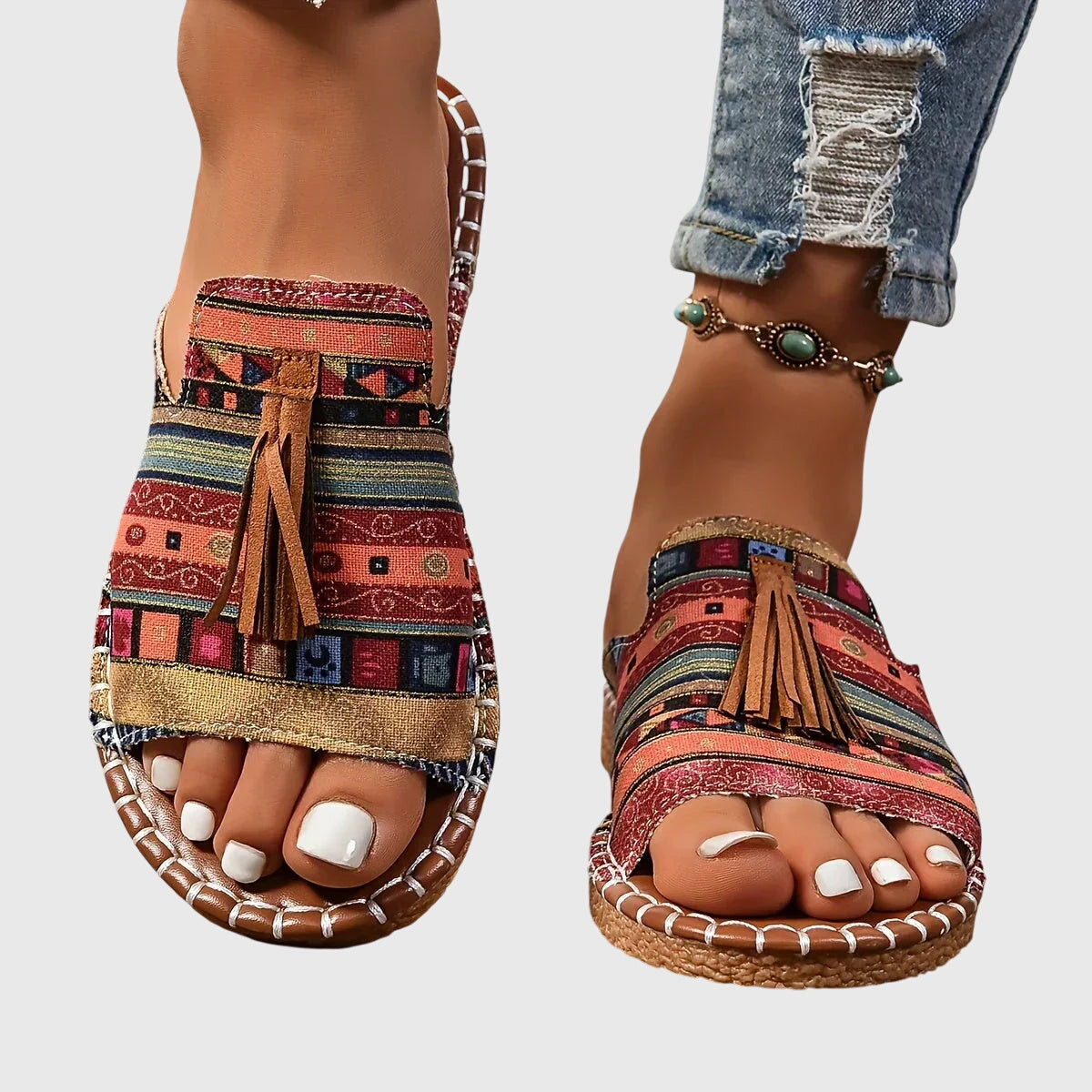 Lorraine | Comfortable Flat Sandals