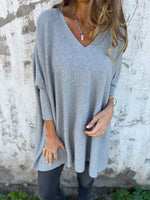 Annika Relaxed Fit V-Neck Sweater