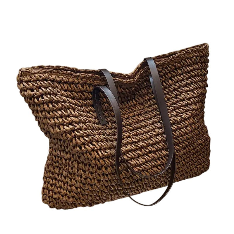 Laura Spacious Woven Beach Tote