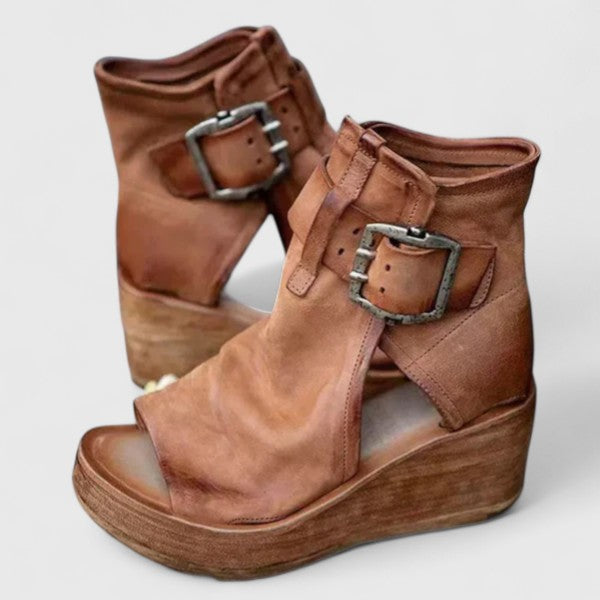 Jess | Wedge Sandals with Ankle Strap