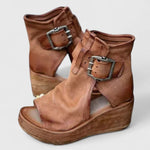 Jess | Wedge Sandals with Ankle Strap