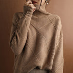 Natalie Cozy Cable Knit Turtleneck Sweater