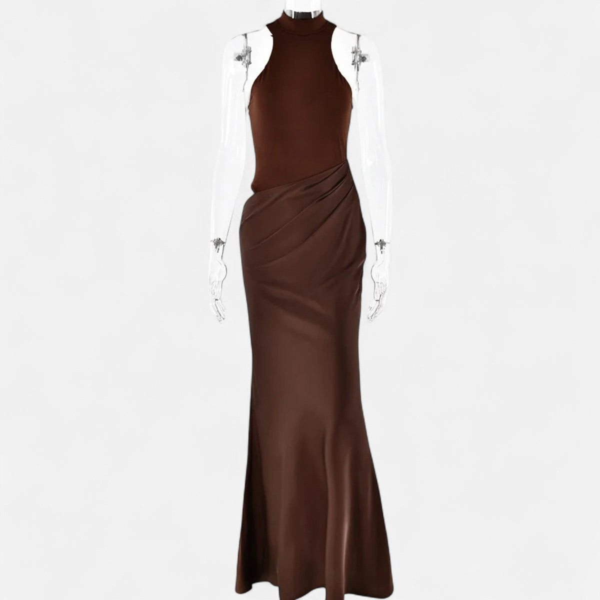 Kerstin Cut-Out Halter Maxi Dress