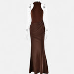 Kerstin Cut-Out Halter Maxi Dress