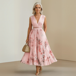 Claudia Flowing Sleeveless Summer Maxi Dress