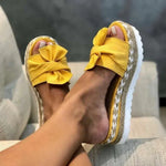 Nadine Bow Slip-On Sandals