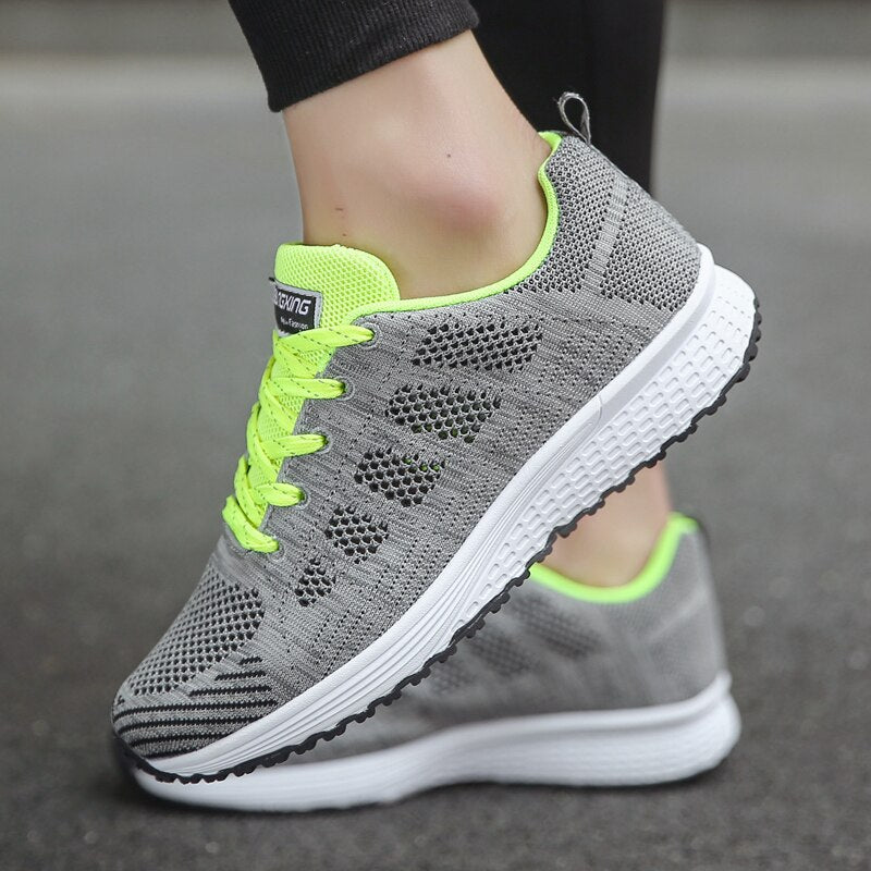Emma Lace-Up Casual Walking Sneakers