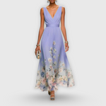 Tanja Floral V-Neck Maxi Dress