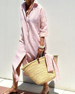 Jasmin Striped Summer Shirt Dress
