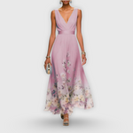 Tanja Floral V-Neck Maxi Dress