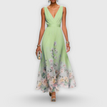 Tanja Floral V-Neck Maxi Dress