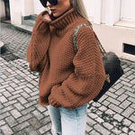Elisa Chunky Turtleneck Sweater
