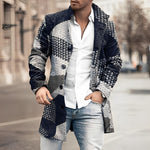 Michael Classic Long Button-Front Coat