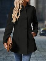 Sofia Button-Front Winter Coat