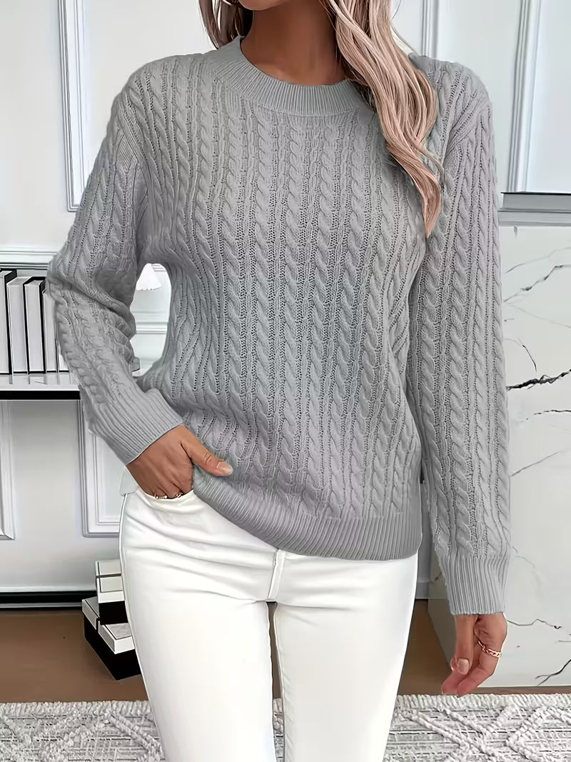 Doris Cozy Cable Knit Winter Sweater
