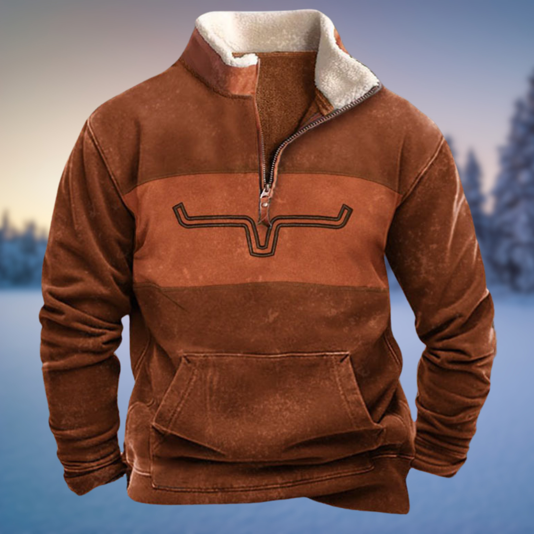 Emil Casual Half-Zip Winter Sweater