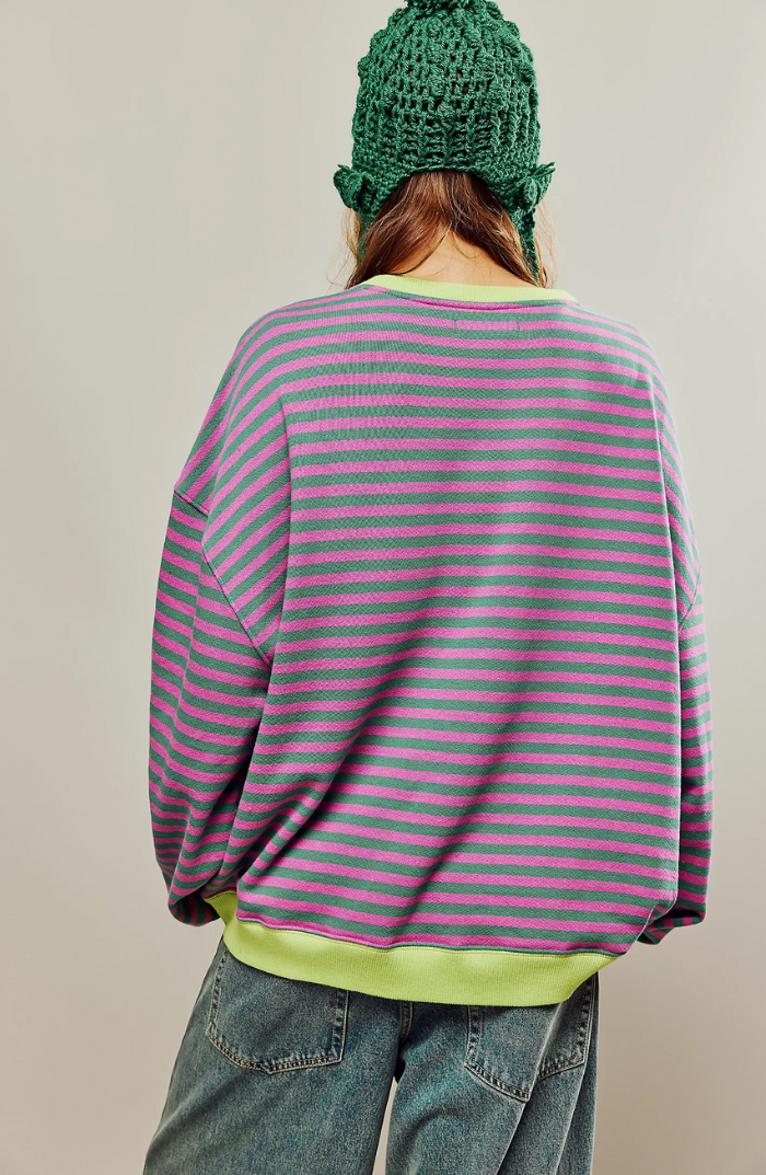 Anja Striped Crewneck Spring Sweater