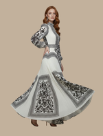 Anja Pleated Maxi Evening Dress