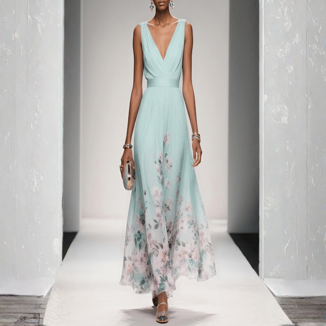 Britta Floral Maxi Dress for Wedding Guests