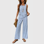 Karin Two-Piece Wide Leg Pants Set