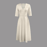Tanja Elegant Flared Wedding Guest Midi Dress