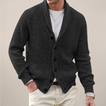 Michael Shawl Collar Button-Front Cardigan