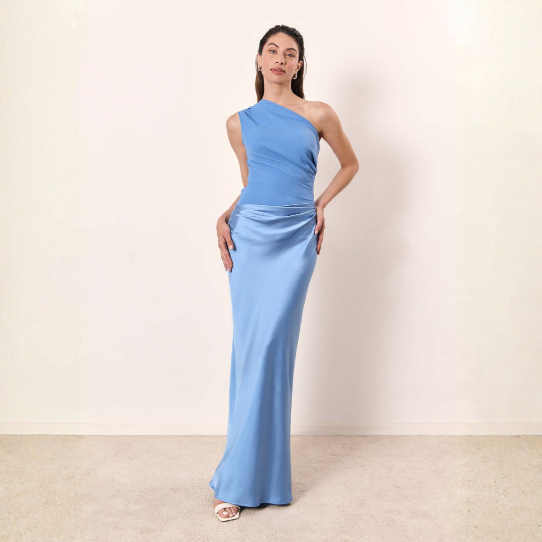 Hanna One-Shoulder Wedding Guest Evening Dress