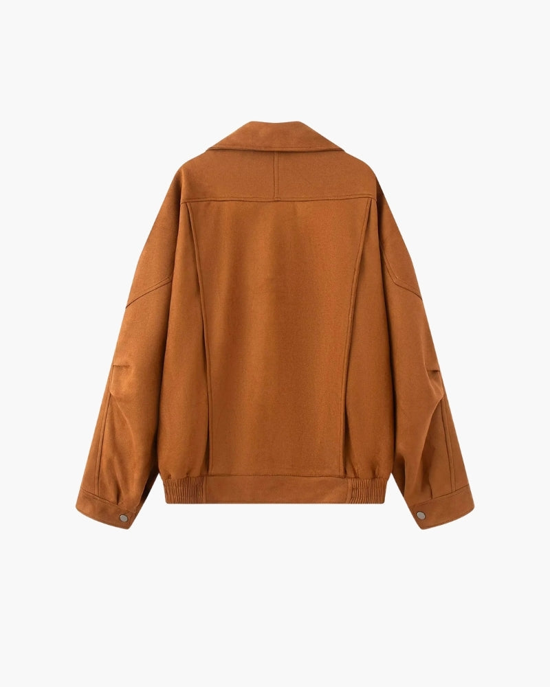 Vintage Suede Drape Jacket, women's drape jacket – view 4