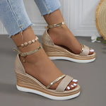 Karin Platform Wedge Strap Sandals