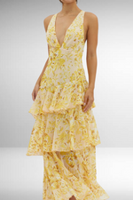 Emilia Floral Tiered Maxi Dress