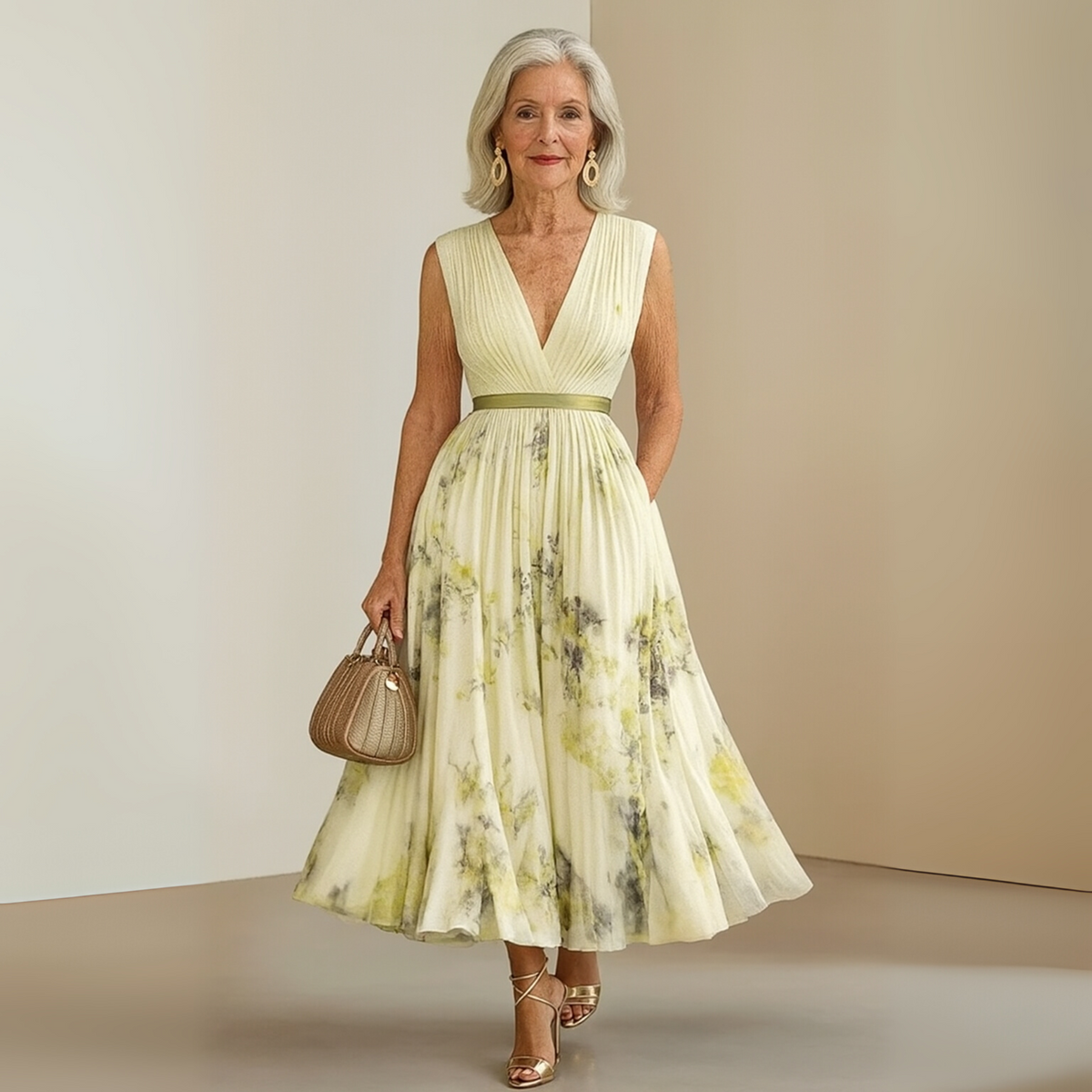 Claudia Flowing Sleeveless Summer Maxi Dress