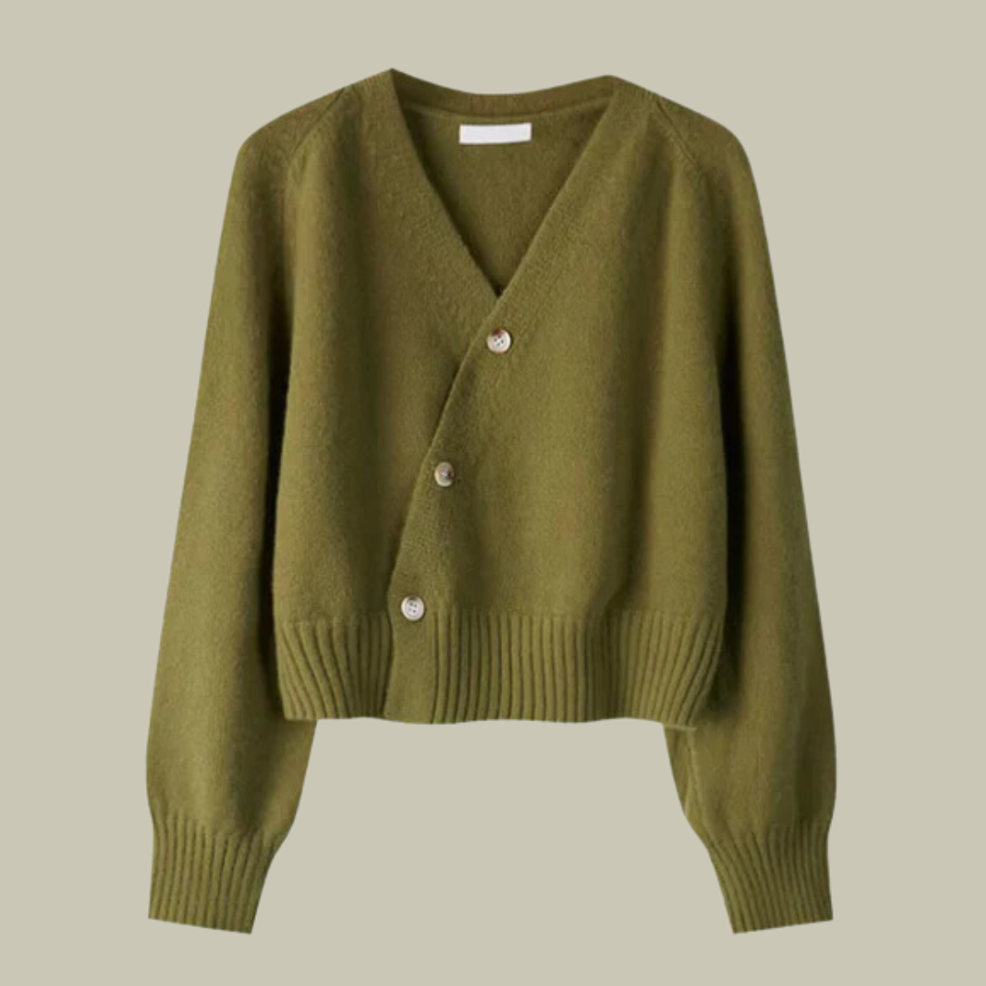 Marion Merino Wool V-Neck Cardigan