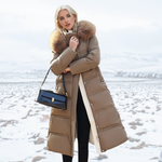 Karin Belted Hooded Quilted Coat