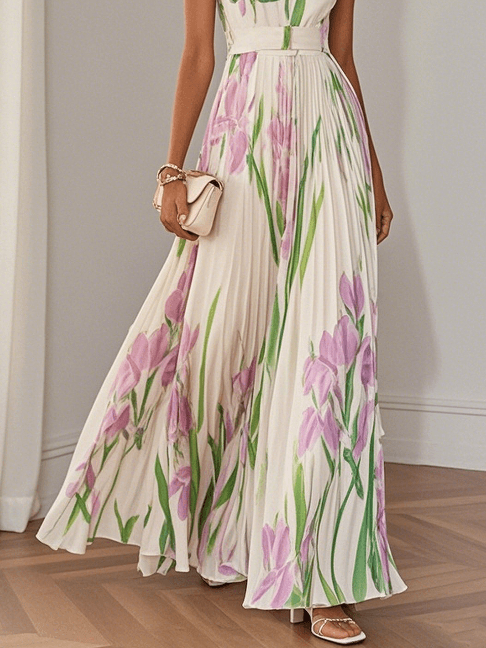 Brooklyn | Women’s Boho Floral Flowing A Line Dress