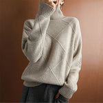 Natalie Cozy Cable Knit Turtleneck Sweater