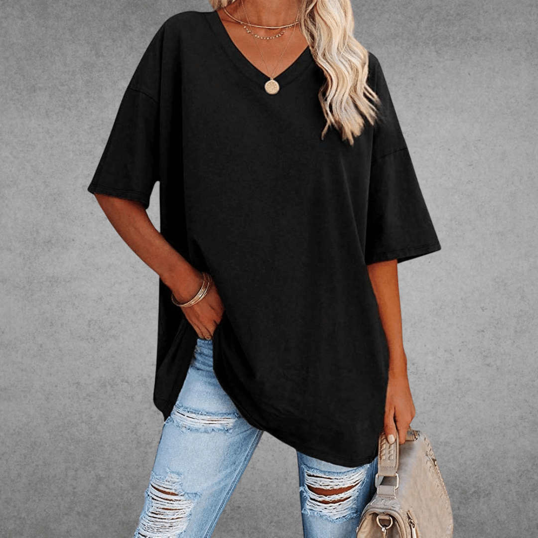 Franziska Oversize V-Neck T-Shirt