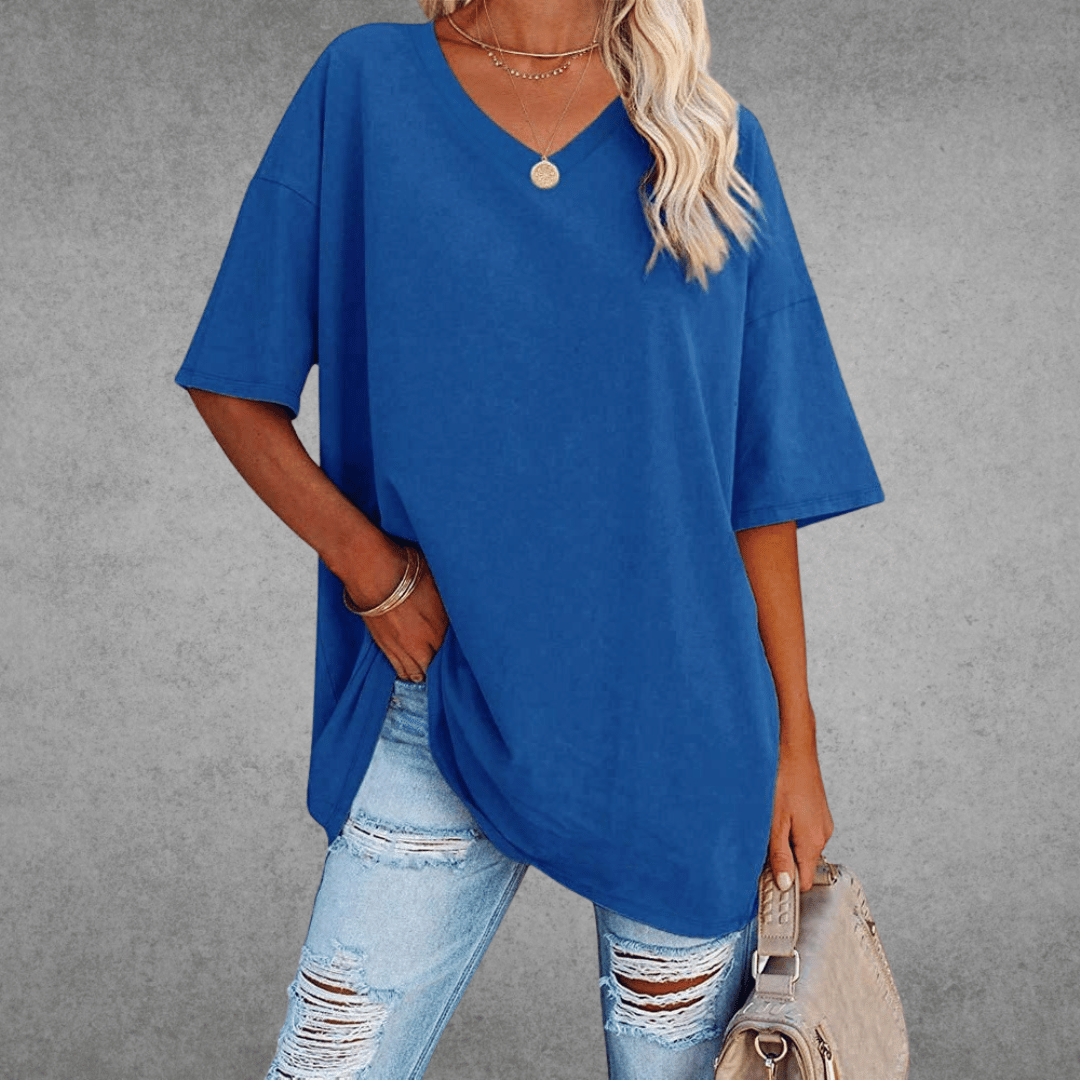 Franziska Oversize V-Neck T-Shirt