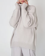 Claudia Oversize High-Neck Casual Sweater
